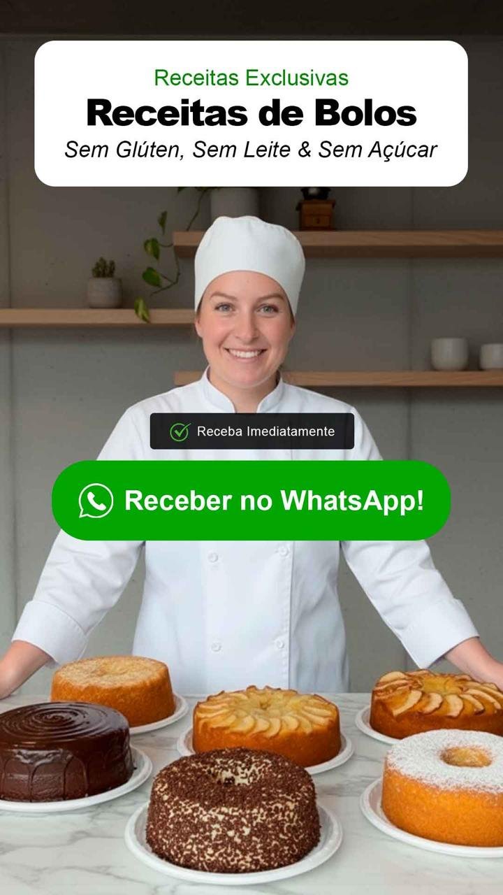 Receitas de Bolos Prestígios Sem Glúten, Sem Leite e Sem Açúcar